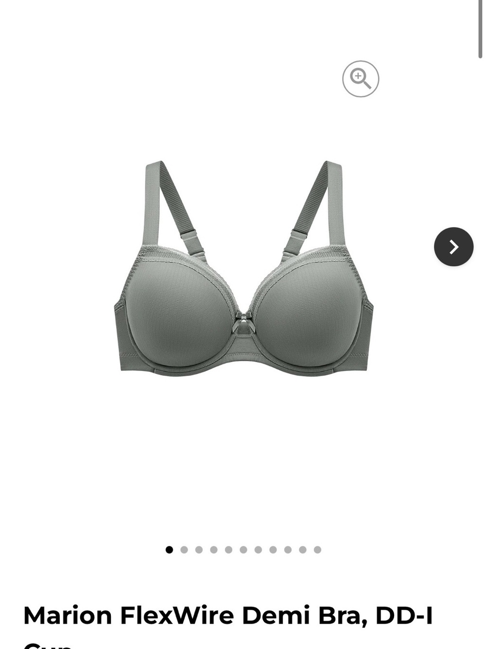 Marion FlexWire Demi Bra in Sage Green - Smooth Supportive Fit